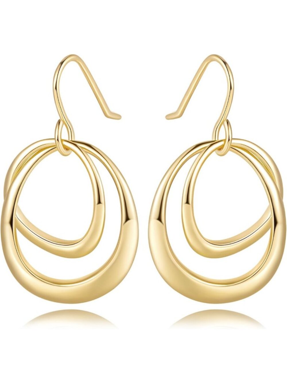Elegant 14K Gold Hoop Earrings for Women - Classic, Lightweight, Stylish Jewelry